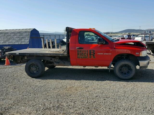 3D3KU26D83G761630 - 2003 DODGE RAM 2500 S RED photo 9