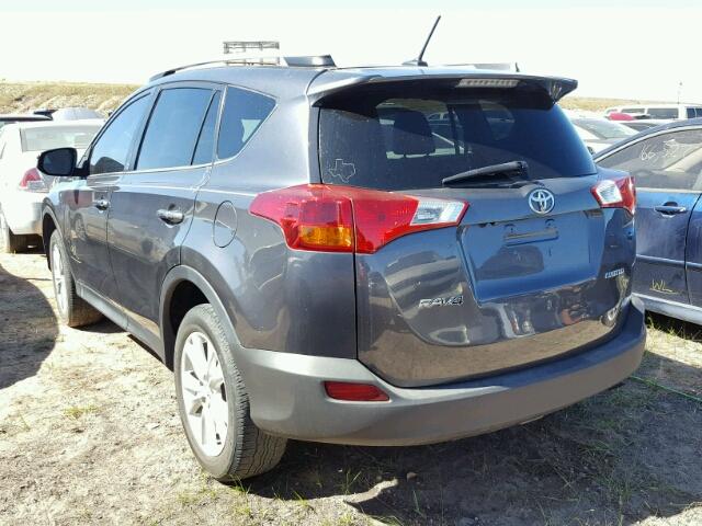 2T3YFREV4EW112281 - 2014 TOYOTA RAV4 GRAY photo 3