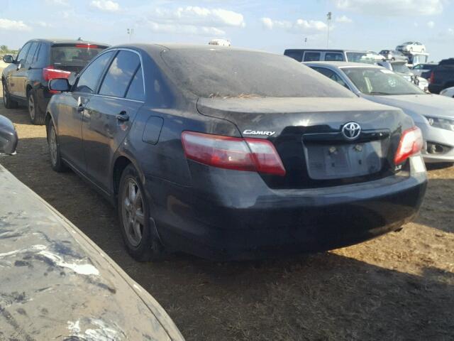 4T4BE46K88R022733 - 2008 TOYOTA CAMRY BLACK photo 3