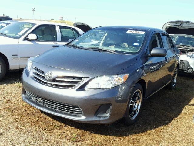 5YFBU4EE0DP153692 - 2013 TOYOTA COROLLA GRAY photo 2