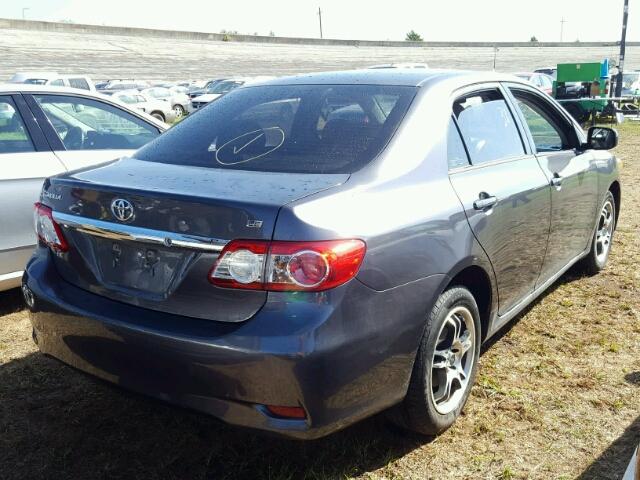 5YFBU4EE0DP153692 - 2013 TOYOTA COROLLA GRAY photo 4