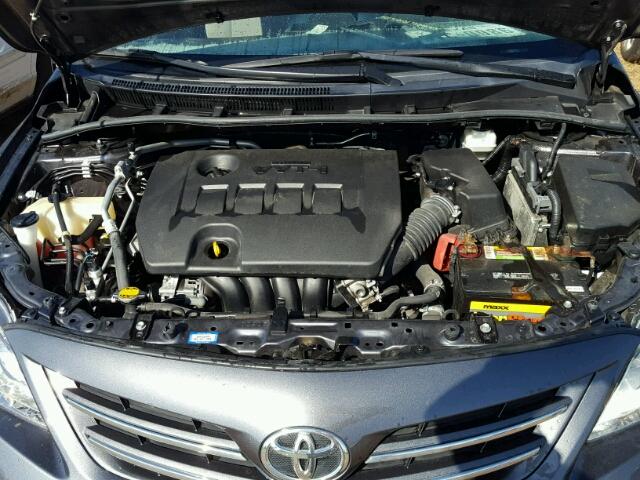 5YFBU4EE0DP153692 - 2013 TOYOTA COROLLA GRAY photo 7