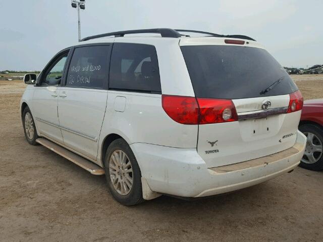 5TDZK22C99S244020 - 2009 TOYOTA SIENNA WHITE photo 3