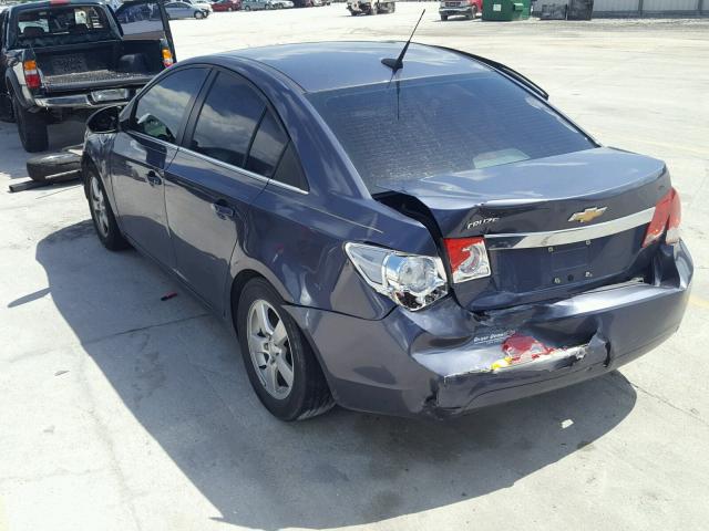 1G1PC5SB7E7393388 - 2014 CHEVROLET CRUZE LT BLUE photo 3