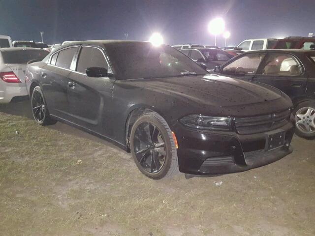 2C3CDXBG2GH356027 - 2016 DODGE CHARGER BLACK photo 1