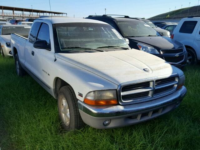 1B7GL23Y4VS216125 - 1997 DODGE DAKOTA WHITE photo 1