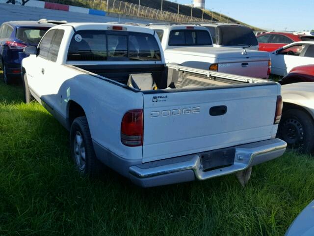 1B7GL23Y4VS216125 - 1997 DODGE DAKOTA WHITE photo 3