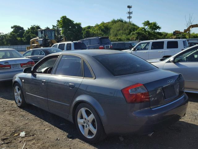 WAUJC68E63A208183 - 2003 AUDI A4 1.8T GRAY photo 3