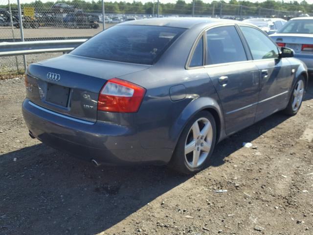 WAUJC68E63A208183 - 2003 AUDI A4 1.8T GRAY photo 4