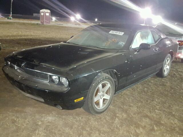 2B3CJ4DVXAH179587 - 2010 DODGE CHALLENGER BLACK photo 2