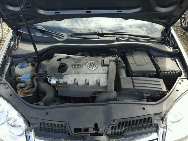 3VWRT71K46M653697 - 2006 VOLKSWAGEN JETTA TDI GRAY photo 7