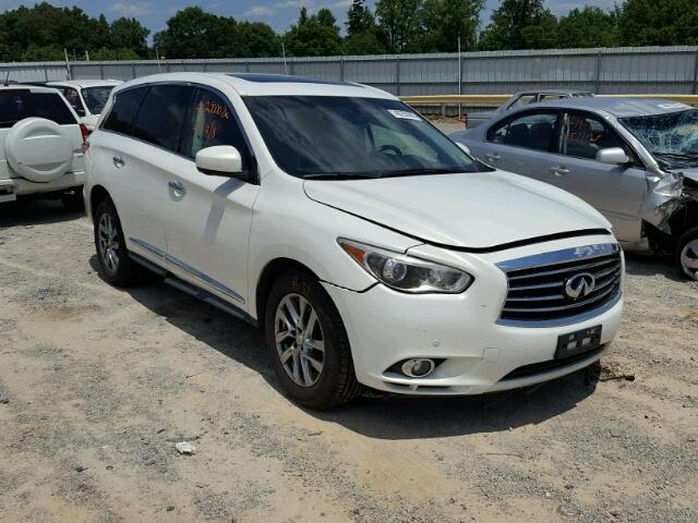 5N1AL0MM9DC309507 - 2013 INFINITI JX35 BASE WHITE photo 1