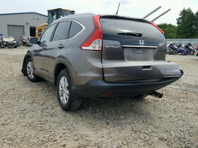 5J6RM3H77DL007671 - 2013 HONDA CR-V EXL SILVER photo 3