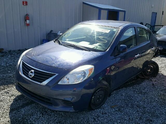 3N1CN7AP4CL848069 - 2012 NISSAN VERSA S BLUE photo 2