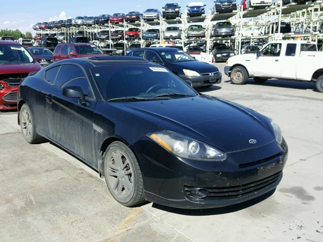 KMHHM66D98U265357 - 2008 HYUNDAI TIBURON GS BLACK photo 1