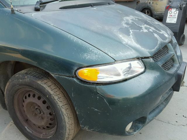 2B4GP44R4XR125705 - 1999 DODGE GRAND CARA GREEN photo 9