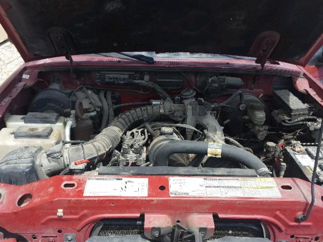 4F4YR12C1WTM45402 - 1998 MAZDA B2500 RED photo 7