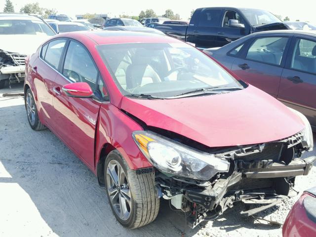 KNAFZ4A86G5577802 - 2016 KIA FORTE RED photo 1