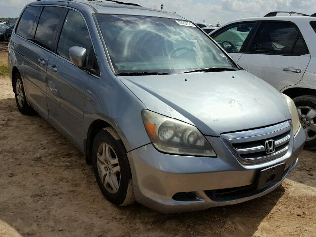 5FNRL38747B022113 - 2007 HONDA ODYSSEY BLUE photo 1