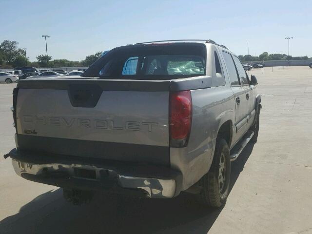 3GNEC12T14G173044 - 2004 CHEVROLET AVALANCHE GRAY photo 4