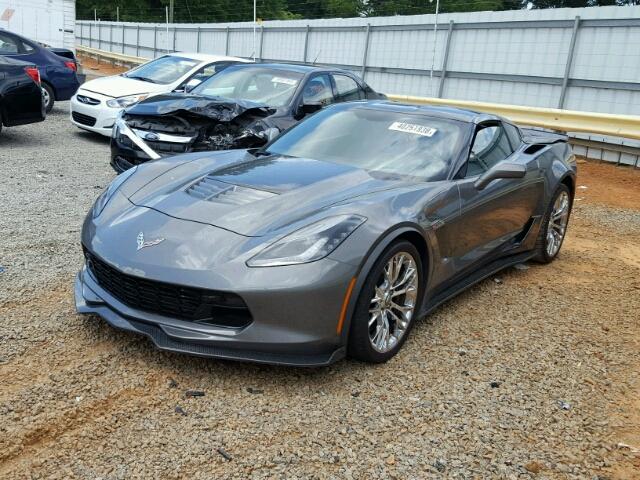 1G1YU2D67G5604751 - 2016 CHEVROLET CORVETTE 3 GRAY photo 2