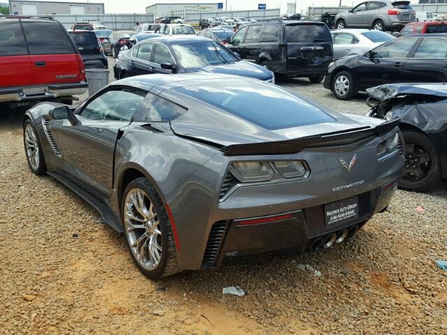 1G1YU2D67G5604751 - 2016 CHEVROLET CORVETTE 3 GRAY photo 3