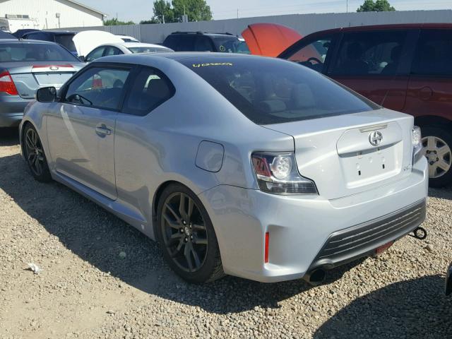 JTKJF5C70E3071349 - 2014 TOYOTA SCION TC 银色 照片 3