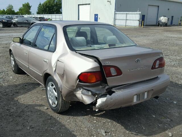 2T1BR12E5YC787011 - 2000 TOYOTA COROLLA VE BEIGE photo 3