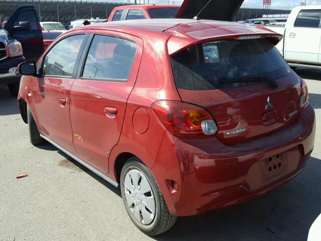 ML32A3HJ4FH040454 - 2015 MITSUBISHI MIRAGE DE RED photo 3