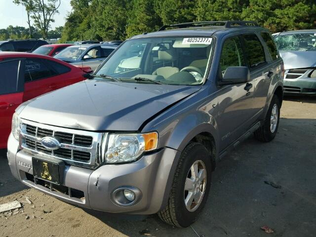 1FMCU93138KA85843 - 2008 FORD ESCAPE XLT GRAY photo 2