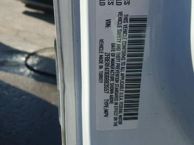 ZFBERFAT1G6B83557 - 2016 RAM PROMASTER 白色 照片 10