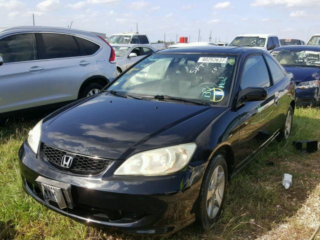 1HGEM22914L071828 - 2004 HONDA CIVIC EX შავი ფოტო 2