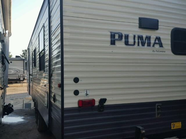 4X4TPUH20HP066972 - 2017 PUMA TRAILER WHITE photo 3