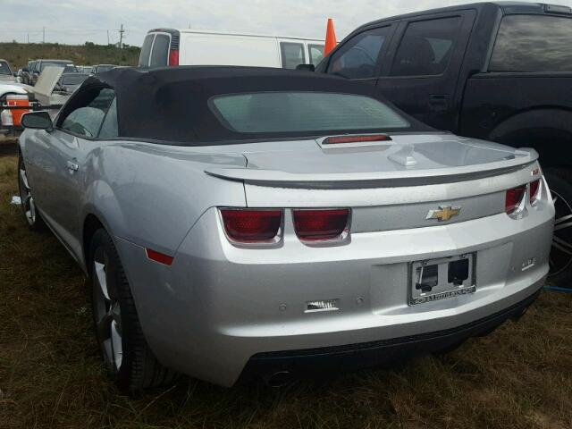 2G1FC3D32D9244809 - 2013 CHEVROLET CAMARO SILVER photo 3