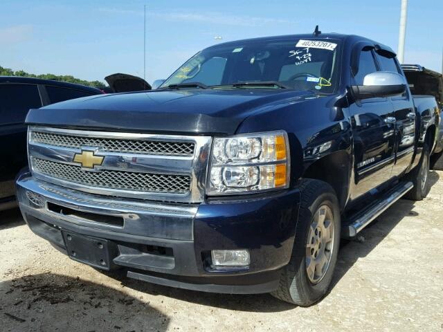 3GCRCSE01AG123807 - 2010 CHEVROLET SILVERADO BLUE photo 2