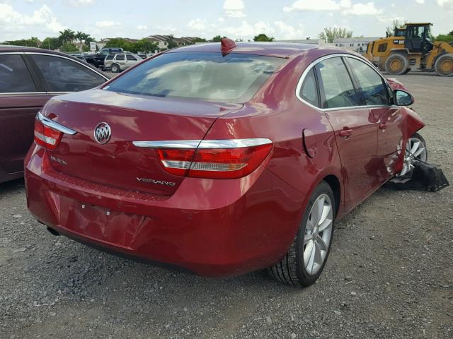 1G4PR5SK0G4142444 - 2016 BUICK VERANO CON RED photo 4