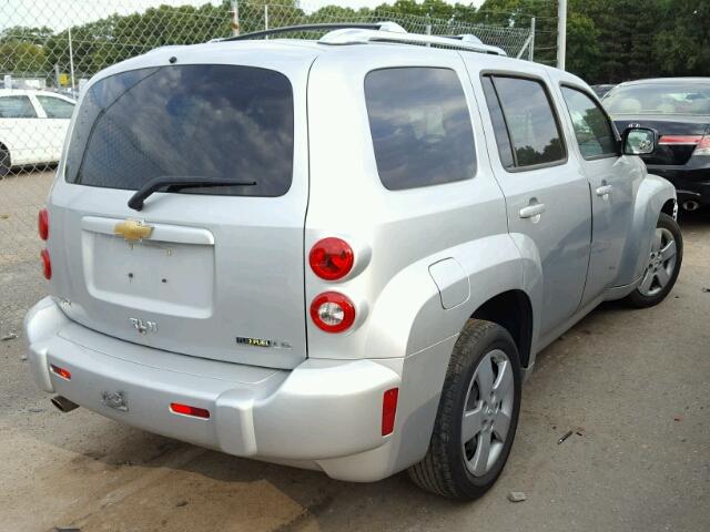 3GNCA13B19S607812 - 2009 CHEVROLET HHR LS SILVER photo 4