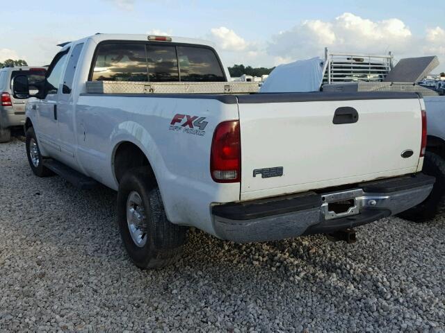 3FTNX20L43MB23101 - 2003 FORD F250 WHITE photo 3