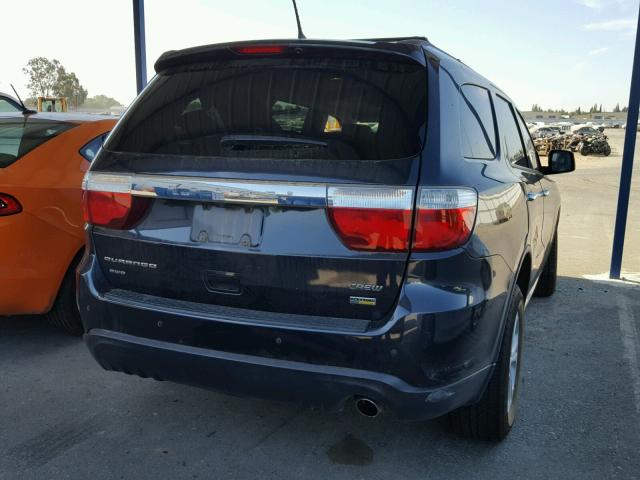 1C4RDJDG5DC675646 - 2013 DODGE DURANGO CR BLUE photo 4