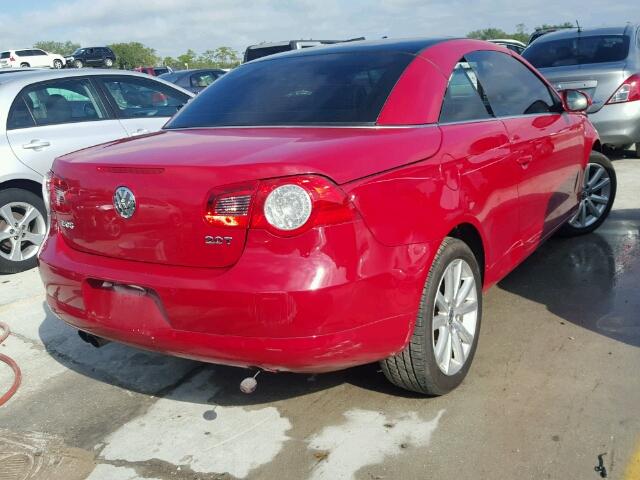 WVWBA71F38V053324 - 2008 VOLKSWAGEN EOS TURBO RED photo 4