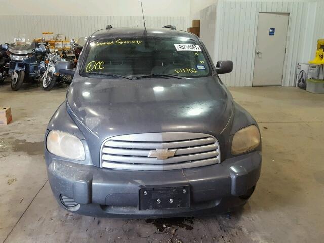 3GNDA23D88S611902 - 2008 CHEVROLET HHR LT GRAY photo 9