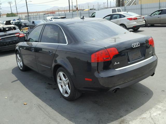 WAUAF78E77A125798 - 2007 AUDI A4 2 BLACK photo 3