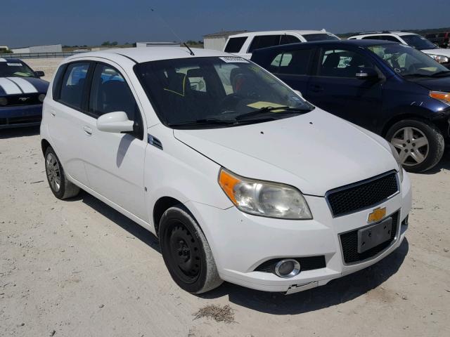 KL1TG66E59B616851 - 2009 CHEVROLET AVEO LT WHITE photo 1