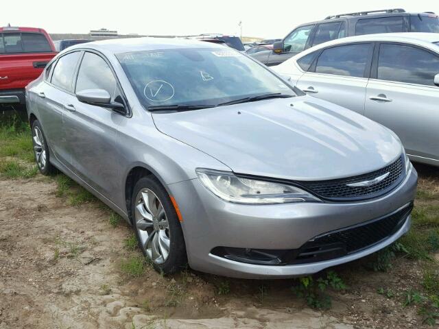 1C3CCCBB7GN105219 - 2016 CHRYSLER 200 S SILVER photo 1