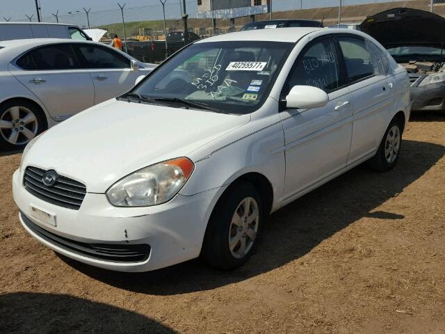 KMHCN46C49U375799 - 2009 HYUNDAI ACCENT GLS WHITE photo 2