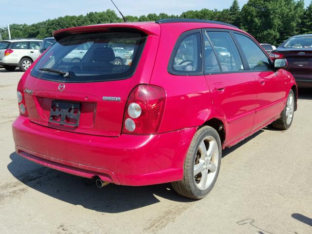 JM1BJ245921594835 - 2002 MAZDA PROTEGE PR RED photo 4