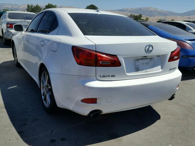 JTHBK262282078026 - 2008 LEXUS IS 250 WHITE photo 3