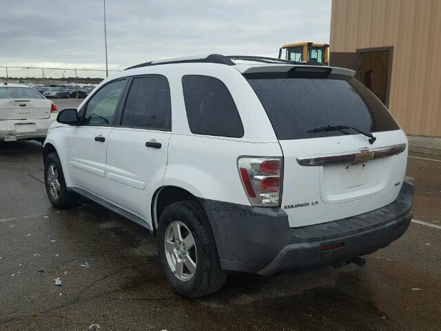 2CNDL23F656038556 - 2005 CHEVROLET EQUINOX LS WHITE photo 3