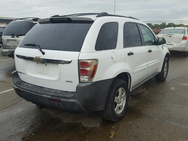 2CNDL23F656038556 - 2005 CHEVROLET EQUINOX LS WHITE photo 4