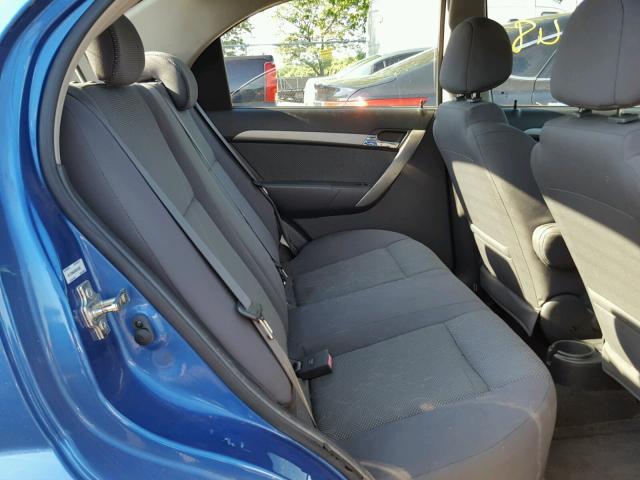 KL1TD566X8B243350 - 2008 CHEVROLET AVEO BASE Mavi foto 6